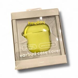 Heyday AirPods Gen 2 & 1  Earbud Case Cover with Clip Bright Citrus Glow - NIB